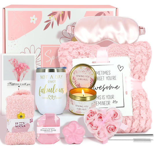 Birthday Gifts for Women Pink Mother's Day Gift Self Care Get Well Gifts