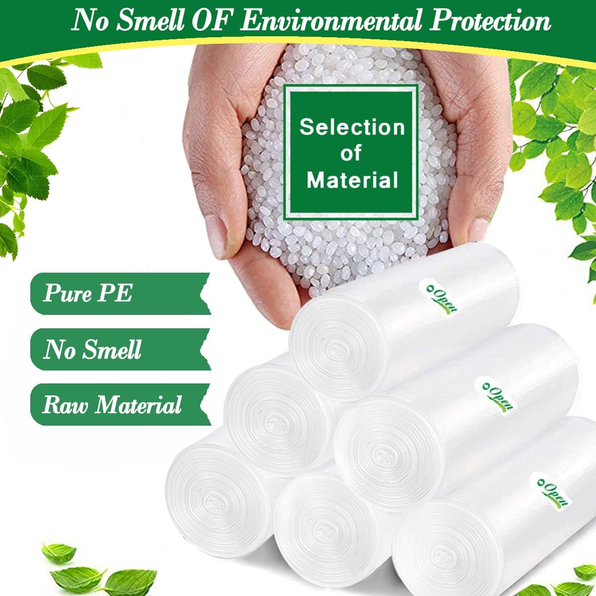 2.6 Gallon 240 pcs Small Pink Trash Bags, Strong Garbage Bags, Bathroom Trash Can Bin Liners Unscented, Mini Plastic Bags for Office, Waste Basket Liner, Fit 6-10 Liters, 2-2.6 Gal