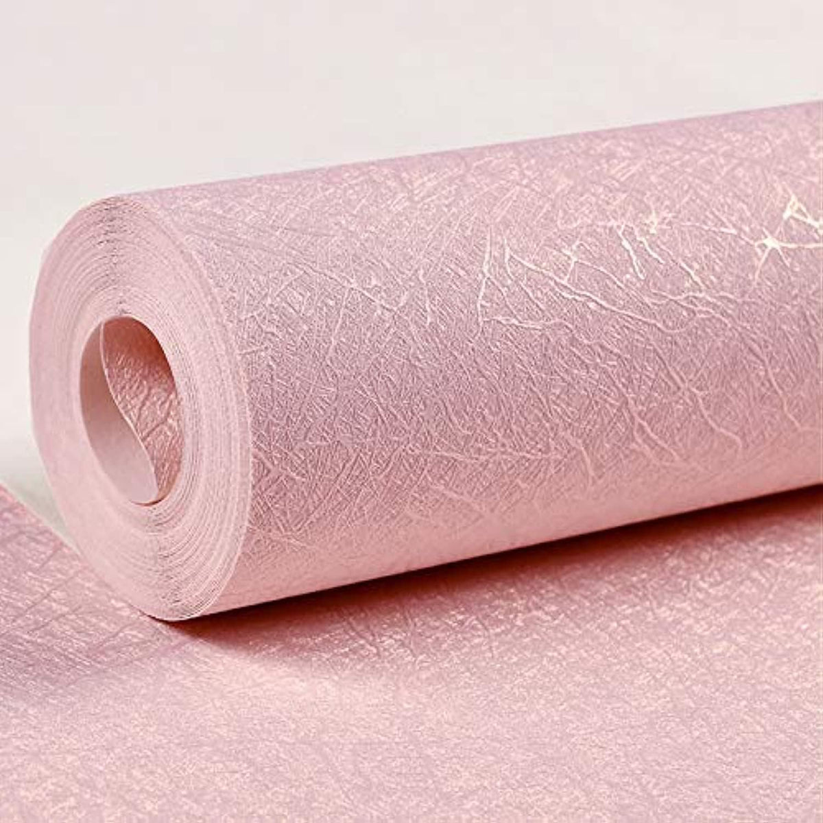 Pink Wallpaper Peel and Stick Contact Paper Pink Silk 15.7”×118”