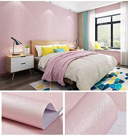 Pink Wallpaper Peel and Stick Contact Paper Pink Silk 15.7”×118”