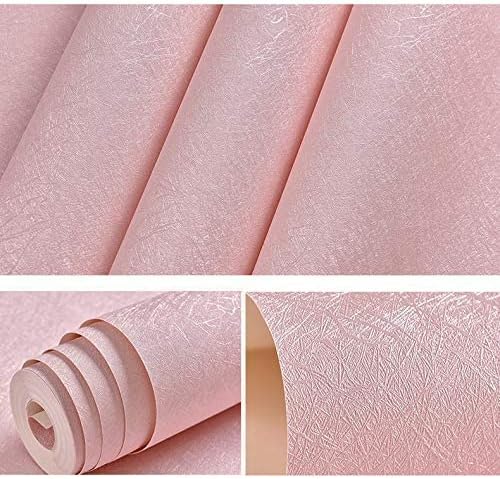 Pink Wallpaper Peel and Stick Contact Paper Pink Silk 15.7”×118”
