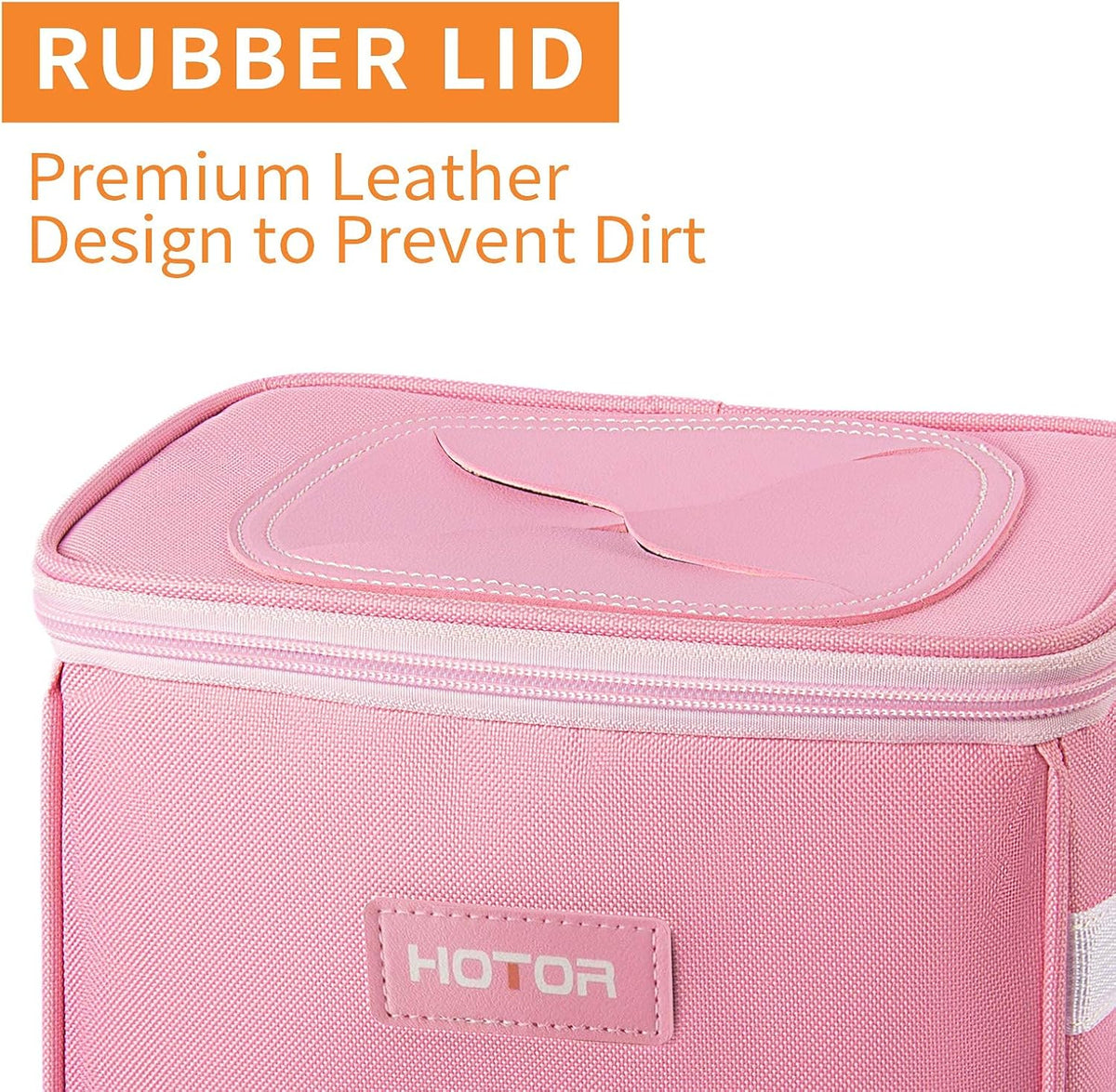 Car Trash Can, Leakproof Car Organizer, 2-Gallon, Pink