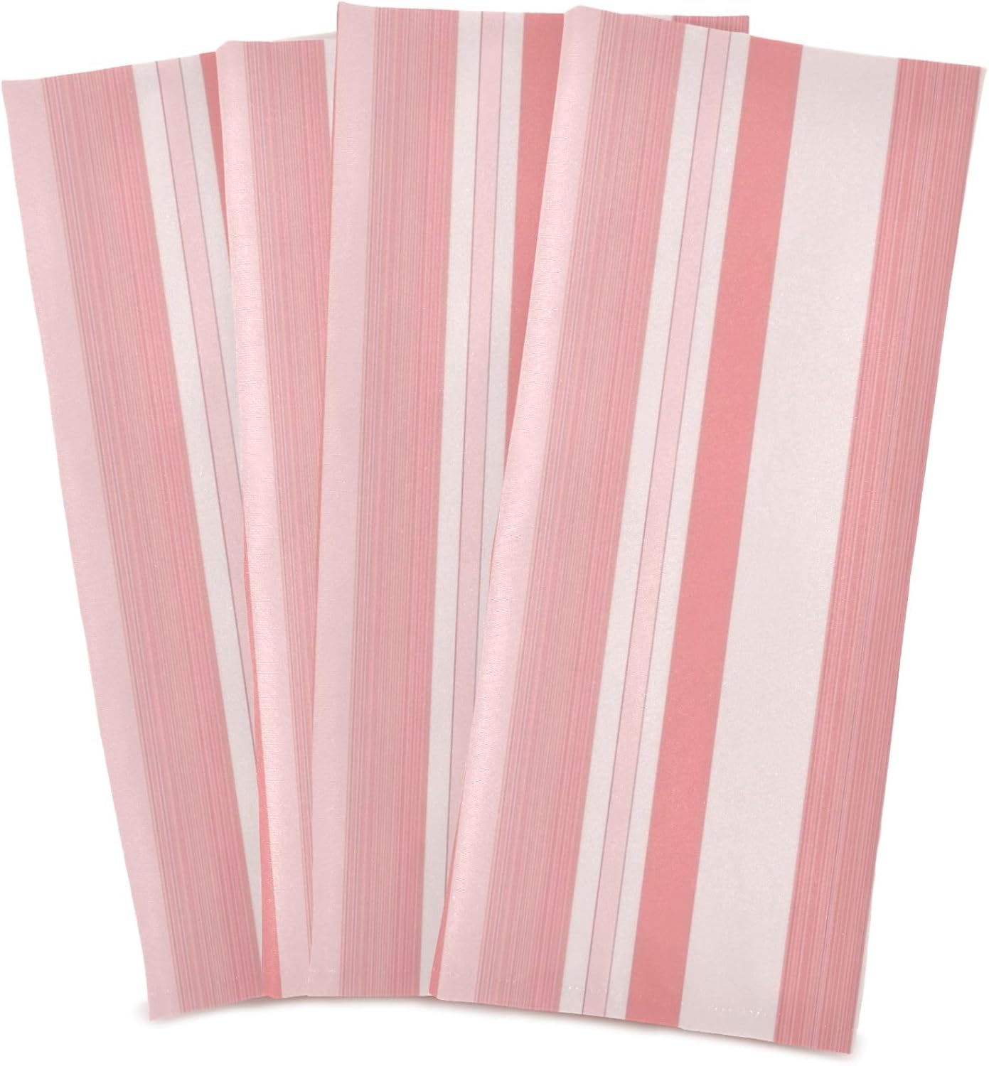 Pastel Pink Stripes Artistic Spring Kitchen Dish Towel Set Decorative Hand Tea Towels Cute Dish Cloths Thin Quick Drying 18 x 28 Inch, 4 Packs