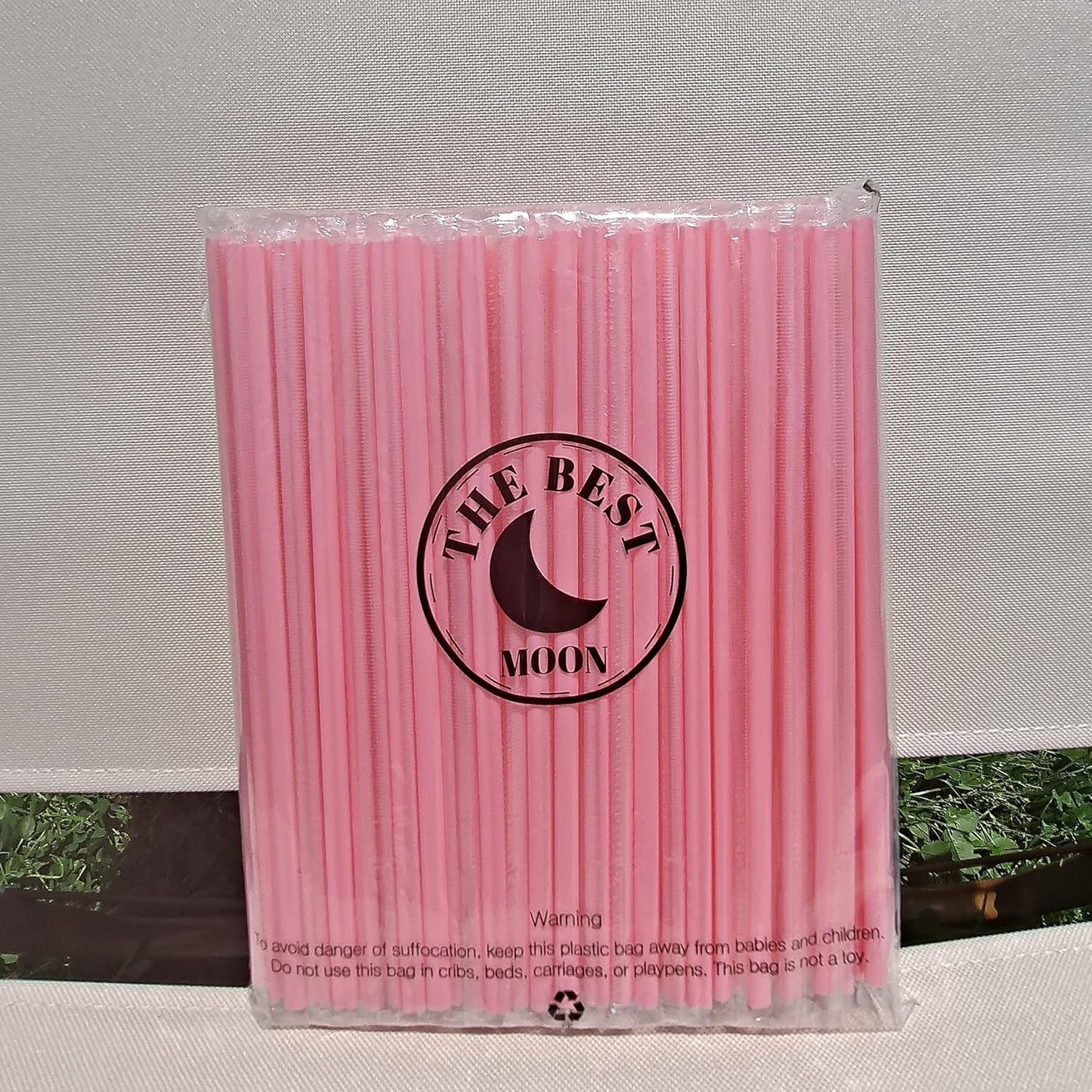 The best MOON 100pcs Heart Shaped Pink Straws Disposable Drinking Cute Straw Individually Wrapped Pink Plastic Straw Galentines Day, Cocktail, Birthday Party, Bridal Shower, Wedding Decorations