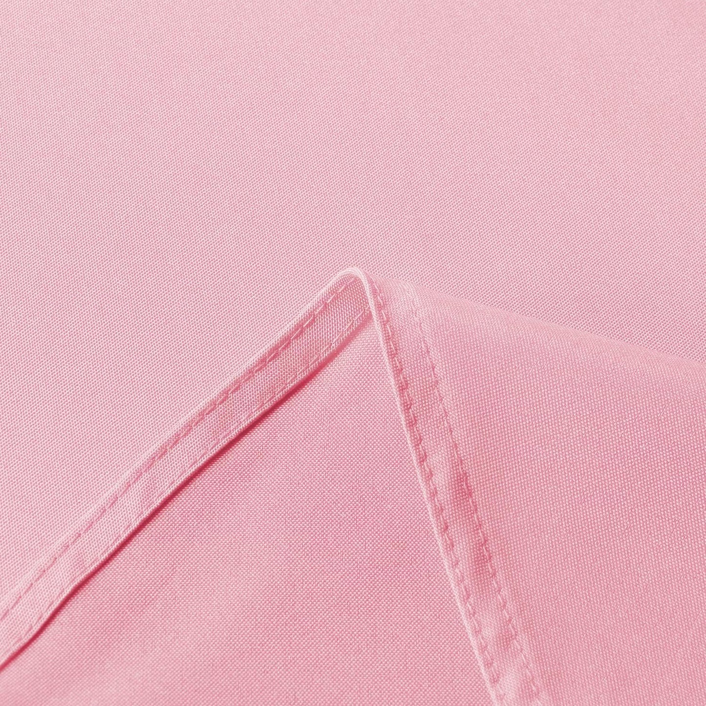 sancua 60 Inch Round Tablecloth (Fits 20-48 Inch Tables), Water Resistant Spill Proof Washable Polyester Table Cloth Decorative Fabric Table Cover for Dining, Buffet Parties and Camping, Pink