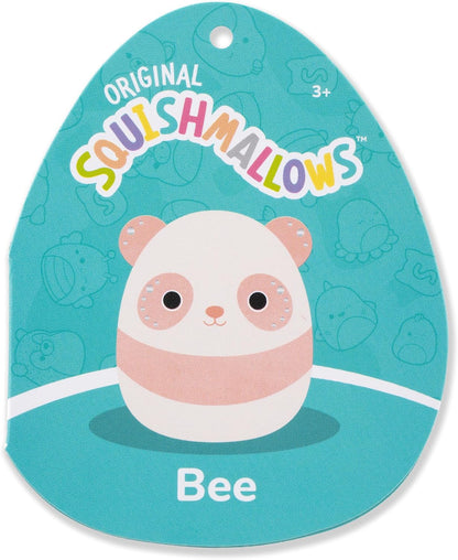 Squishmallows Original 14in Bee The Peach Velvet Panda – Official Jazwares Plush (Large)