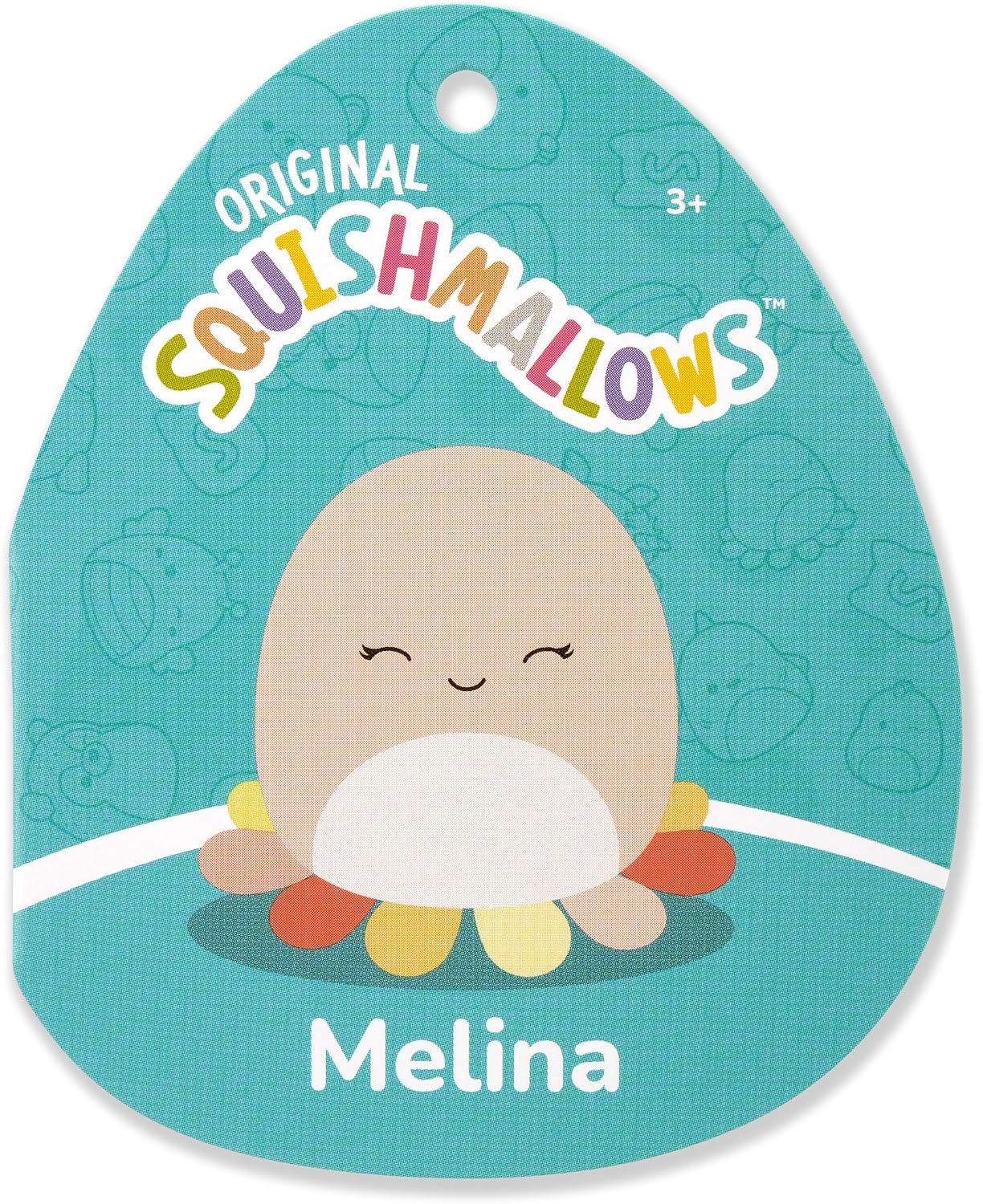 Squishmallows Original 12in Melina The Happy Peach Octopus – Official Jazwares Plush (Medium-Sized)