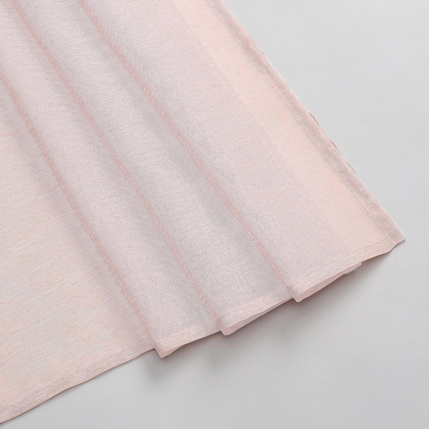 DONREN Peach Pink Sheer Window Scarf for Girls Party - Luxury Soft Semi Sheer Scarf for Wedding (1 Panel,52 Inch by 216 Inch Length)