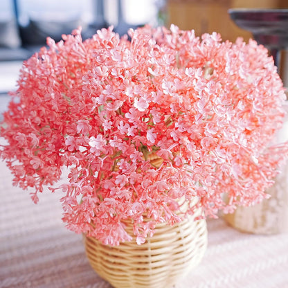 Babys Breaths Artificial Flower Bouquets, 12 Pcs Small Fake Babys Breath Faux Gypsophila Flowers for Home Office Party Decor, Baby Shower, Bridal Wedding Bouquet, Table Centerpieces