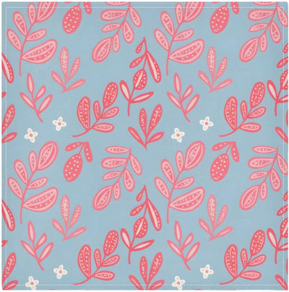 Pink Dotted Branches Pattern Cloth Napkins, Reusable Table Napkins for Parties, Home, Party Dinner Decoration, Washable, 20" x 20"