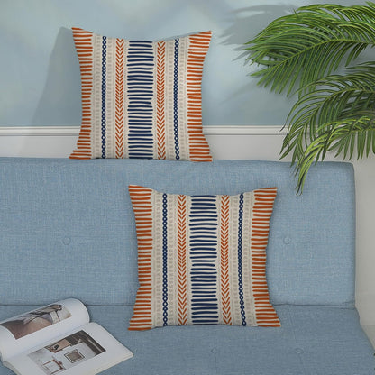 Pink Sage Green Pillow Covers 18x18 Inch 2 Pcs Boho Preppy Polka Dots Striped Decor Throw Pillows Modern Geometric Outdoor Farmhouse Decoration Pillowcase Linen Cushion Cover for Couch Sofa