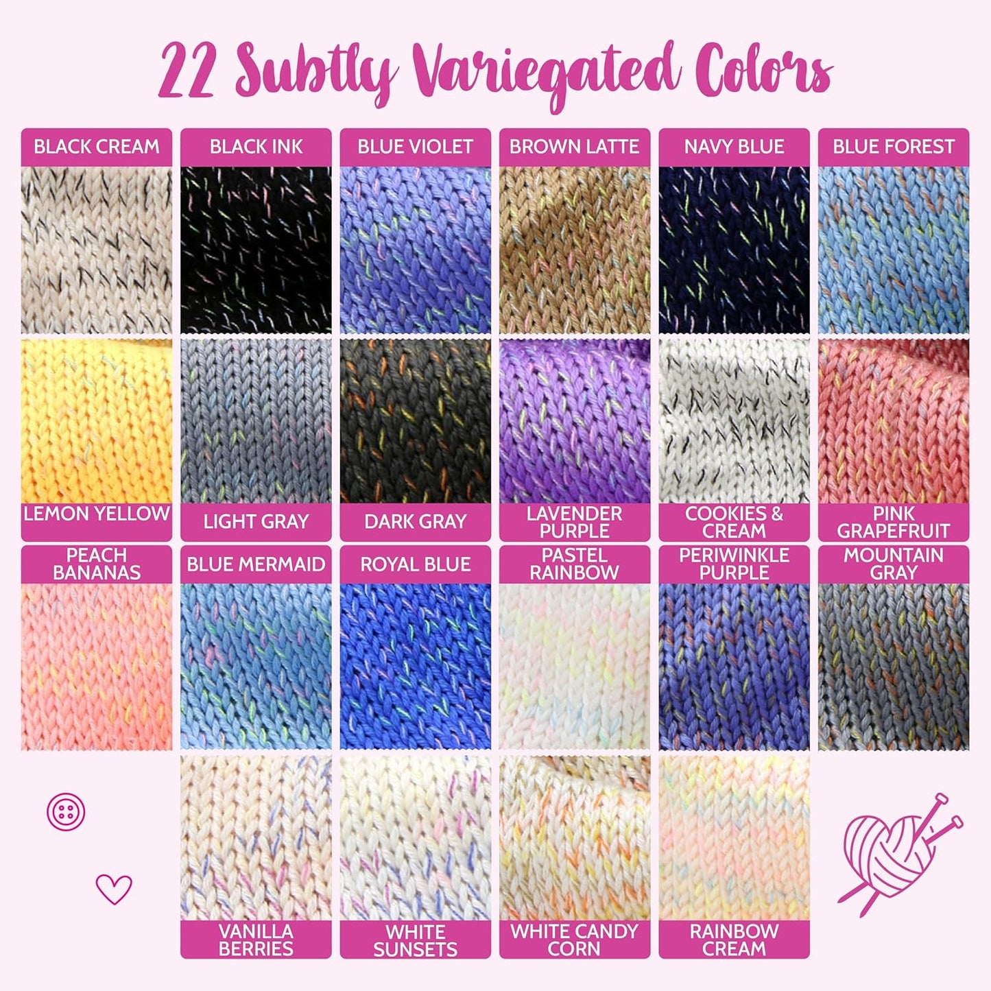 GentleBliss Soft Baby Yarn for Crocheting, 4 Skeins, 880Yds/400G, Free Patterns - Acrylic Baby Blanket Yarn for Knitting - Light Worsted 3 DK Weight - Peach Bananas