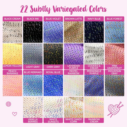 GentleBliss Soft Baby Yarn for Crocheting, 4 Skeins, 880Yds/400G, Free Patterns - Acrylic Baby Blanket Yarn for Knitting - Light Worsted 3 DK Weight - Peach Bananas