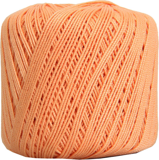 ThreadArt 100% Cotton Crochet Thread Size 3, Apricot 17 | Soft pure cotton crochet thread for lace, doilies, amigurumi and crafts. Smooth finish with crisp stitch definition.