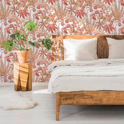 Tempaper Pink Flamingo Daydream Removable Peel and Stick Wallpaper, 20.5 in X 16.5 ft, Made in The USA