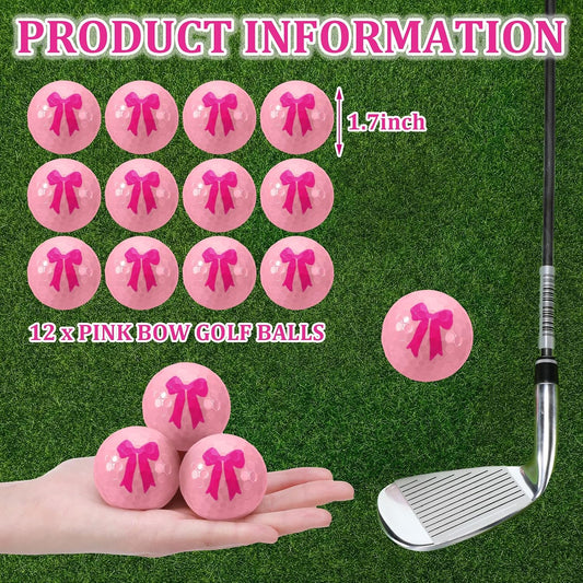 Jenaai 12 Pack Funny Golf Balls Egg Colored Golf Balls Gifts, Novelty Coquette Wedding Sport Golfing Accessories for Men Women, Best Man, Bridesmaid