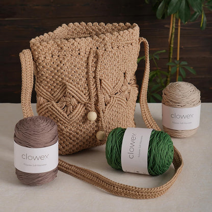 Polyester Soft Macrame Cord 2.5-3mm, 191 Yards x 1/9 inc Turkish Polyester Rope, Braided Macrame Yarn for DIY Crafts, Plant Hanger, Wall Hanging, Macrame Bag (2292-Salmon, 1 Ball)