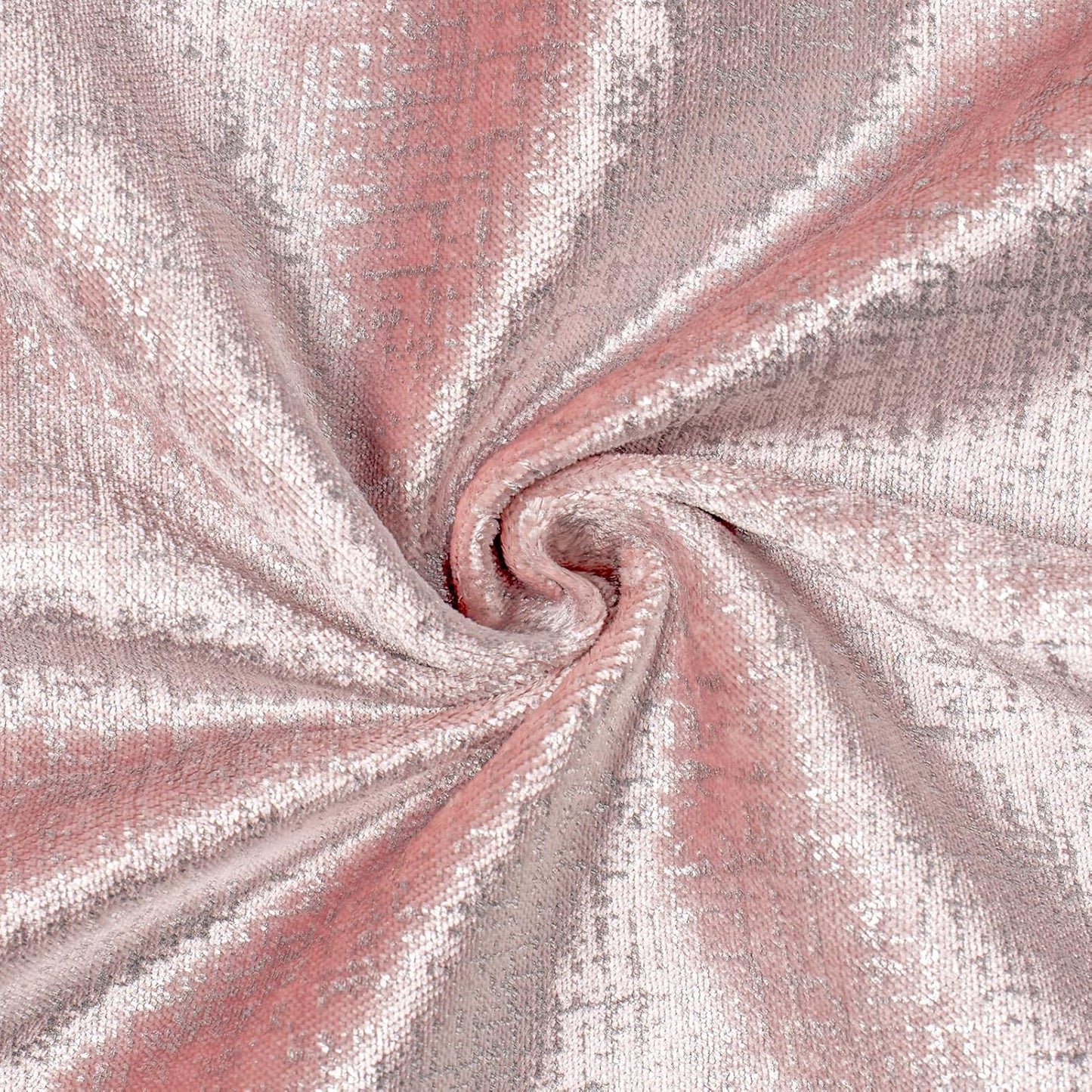 Phantoscope Pack of 2 Sparkling Velvet Decorative Solid Throw Decorative Pillow Cover Soft Silver Shiny Square Cushion Cover Pillowcase for Couch Bed and Chair, Pink, 18 x 18 inches, 45 x 45 cm