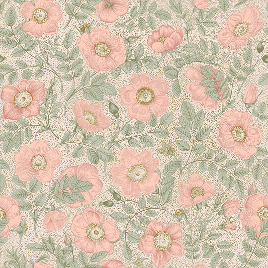 VEELIKE Vintage Pink Poppies Floral Peel and Stick Wallpaper Boho Flower Wallpaper for Nursery Bedroom 17.7''x118'' Floral Contact Paper for Cabinets Drawers Prepasted Removable Wall Paper