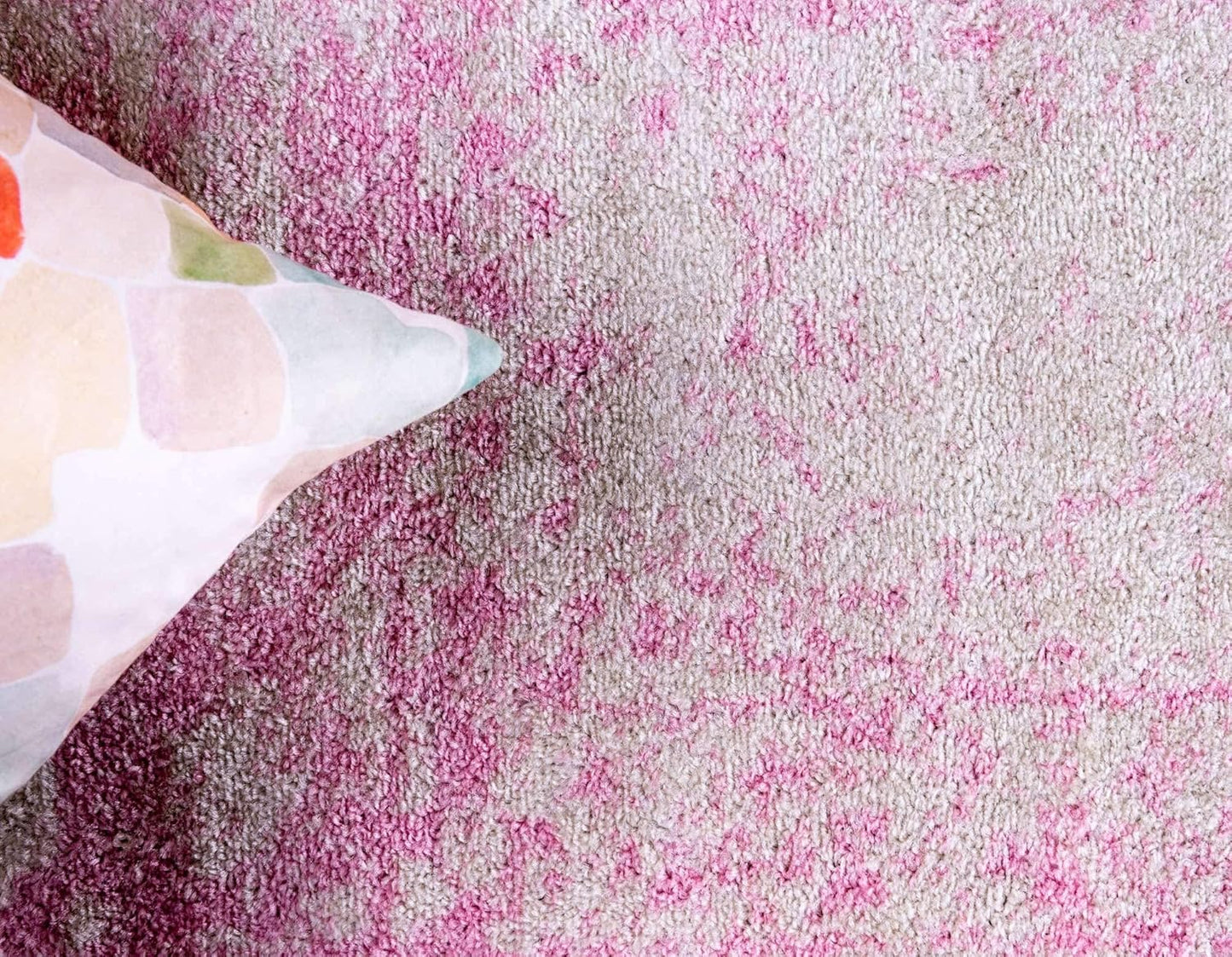 Unique Loom Bromley Collection Area Rug - Wells (4' 1" x 6' 1" Rectangle, Pink/ Ivory)