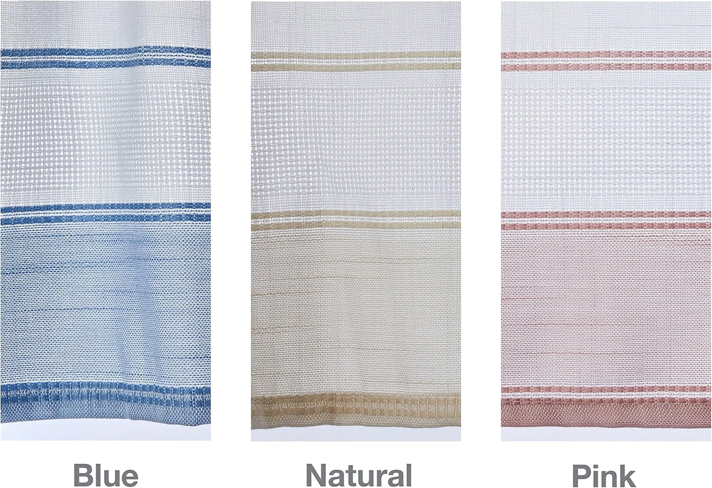 SKL Home by Saturday Knight Carrick Stripe Valance, 56" x 13", Pink