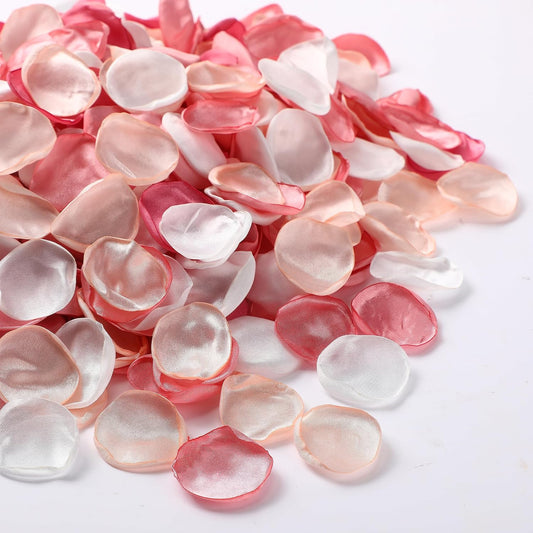 Tigeen 600 Pcs Pink Series Silk Rose Petals Artificial Flower Petals for Wedding Flower Girl Basket Aisle Scatter Dinner Centerpieces Party Bridal Shower Romantic Night Decor