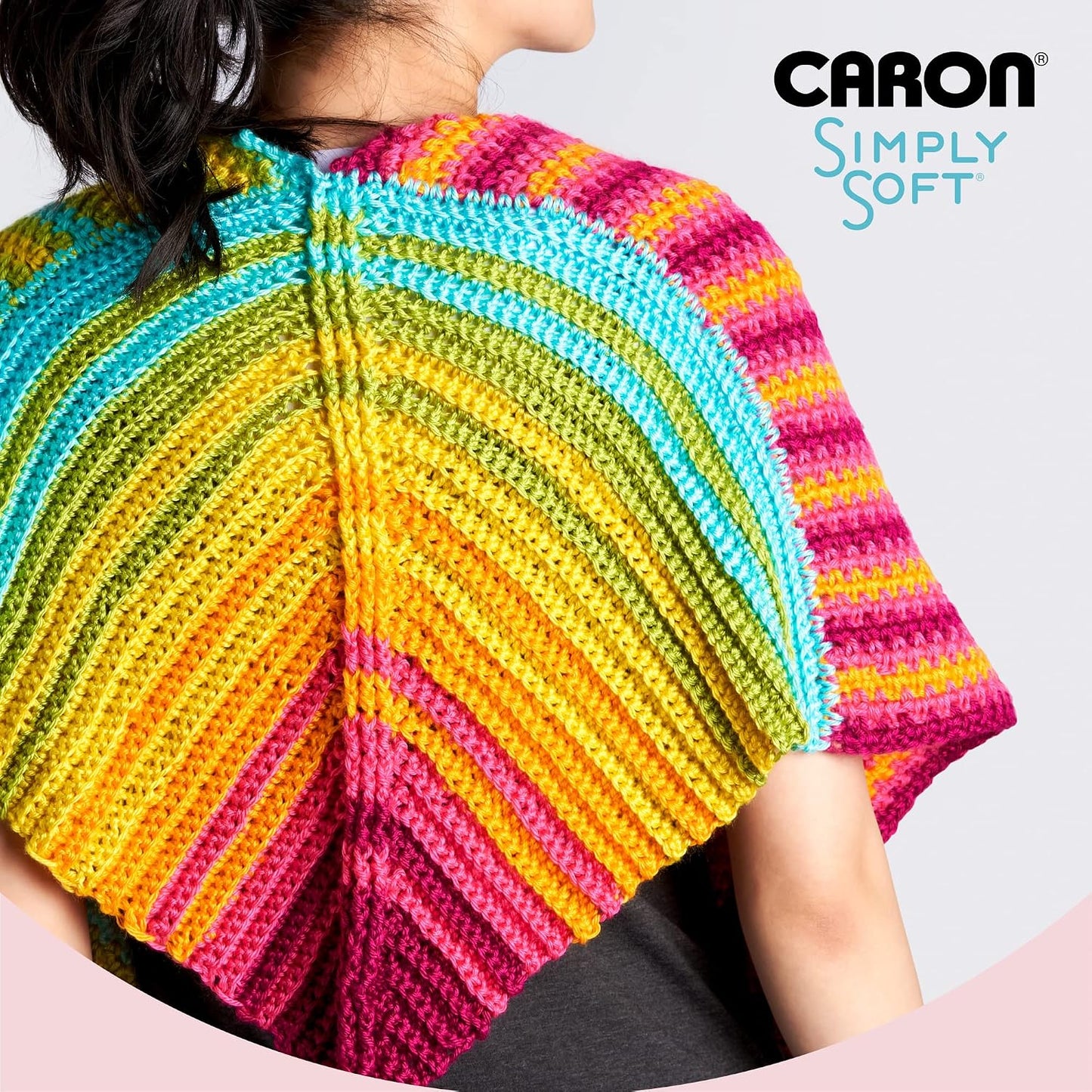 Caron Simply Soft Peach Yarn - 3 Pack of 170.1g/6oz - 100% Acrylic - #4 Worsted (Medium) - 315 Yards - Knitting/Crochet
