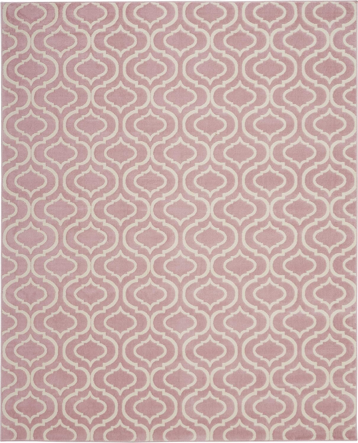 Nourison Home Jubilant Pink 7'10" x 9'10" Area Rug - Easy Clean, Non Shedding, Bed Room, Living Room, Dining Room, Kitchen (8' x 10')