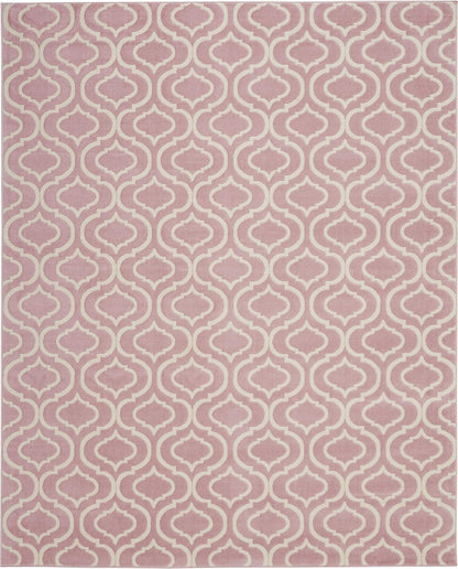 Nourison Home Jubilant Pink 7'10" x 9'10" Area Rug - Easy Clean, Non Shedding, Bed Room, Living Room, Dining Room, Kitchen (8' x 10')