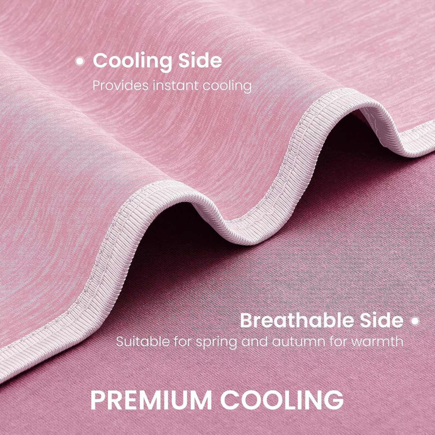 Topcee Cooling Blanket for Night Sweats Absorbs Heat to Keep Adults, Children Cool on Warm Nights, Q-Max 0.5 Cooling Blankets for Hot Sleepers, Ultra-Cool Lightweight Sofa Throw Blanket (50"x70")