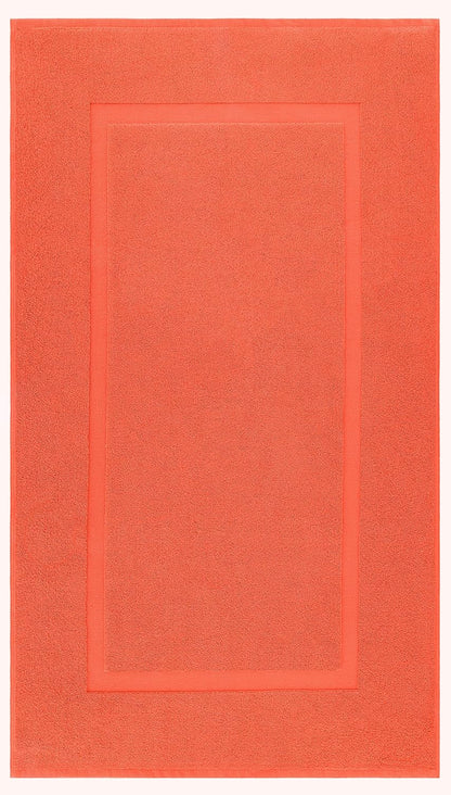 100% Cotton Bath Mats for Bathroom Floor Set of 2 Pack, 20x34 Soft Absorbent Washable Quick Dry Tub Bathmat, Coral