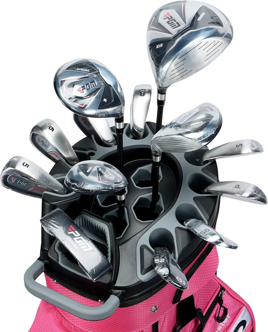 PGM Golf Cart Bag with 14 Way Organizer Divider Top, Premium Cart Bag with Handles and Rain Cover for Men