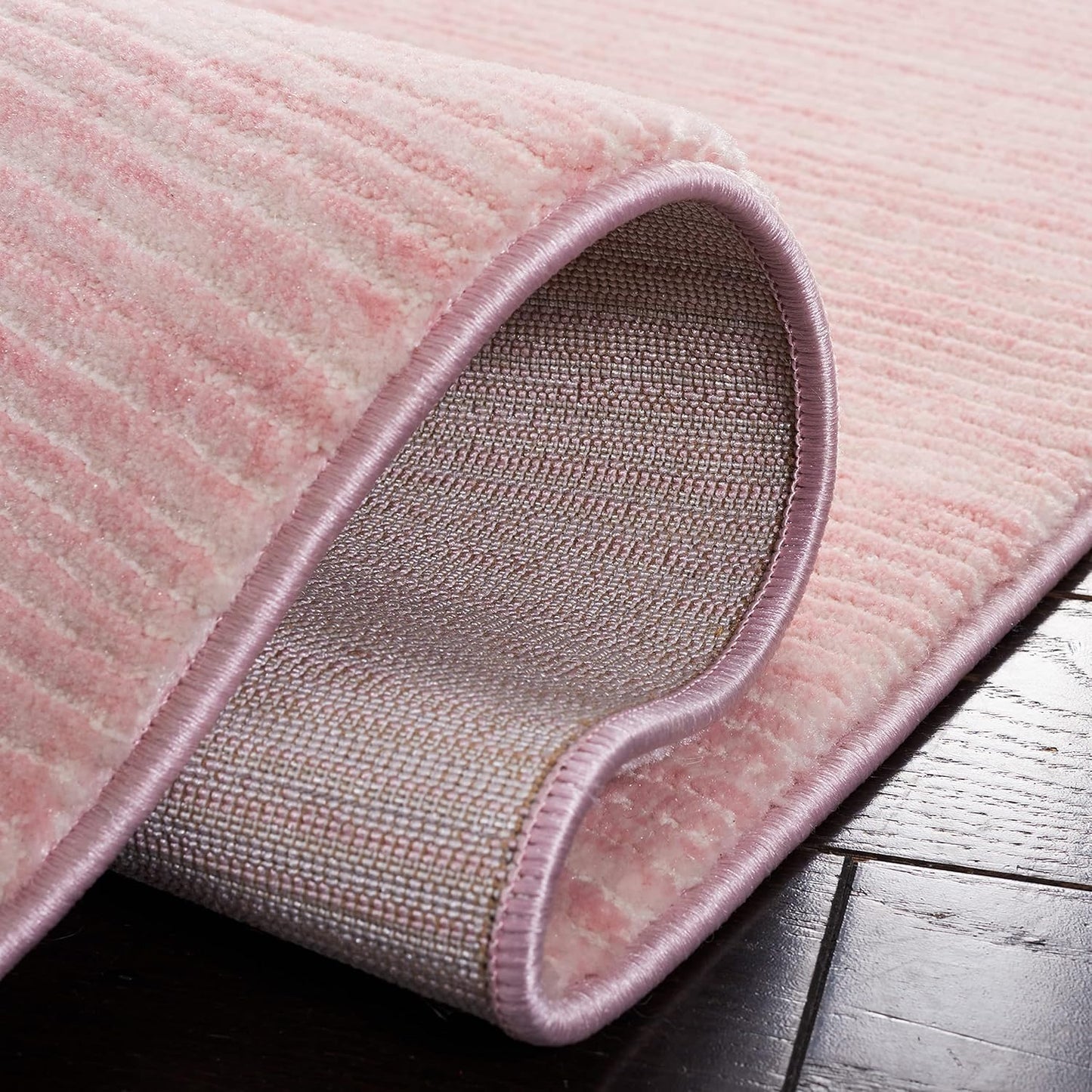SAFAVIEH Area Rug 4x6 - Vision Collection - Pink, Modern Ombre Design, Non-Shedding & Easy to Clean, Ideal for Living Room, Bedroom, Dining Space (VSN606U)