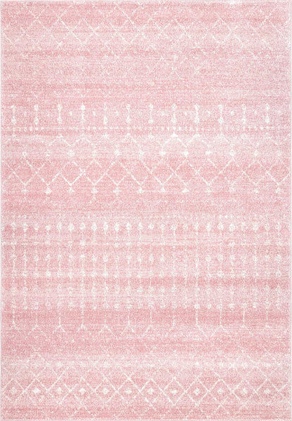 nuLOOM 2x3 Moroccan Blythe Area Rug, Pink, Faded Bohemian Design, Stain Resistant, For Bedroom, Dining Room, Living Room, Hallway, Office, Kitchen, Entryway