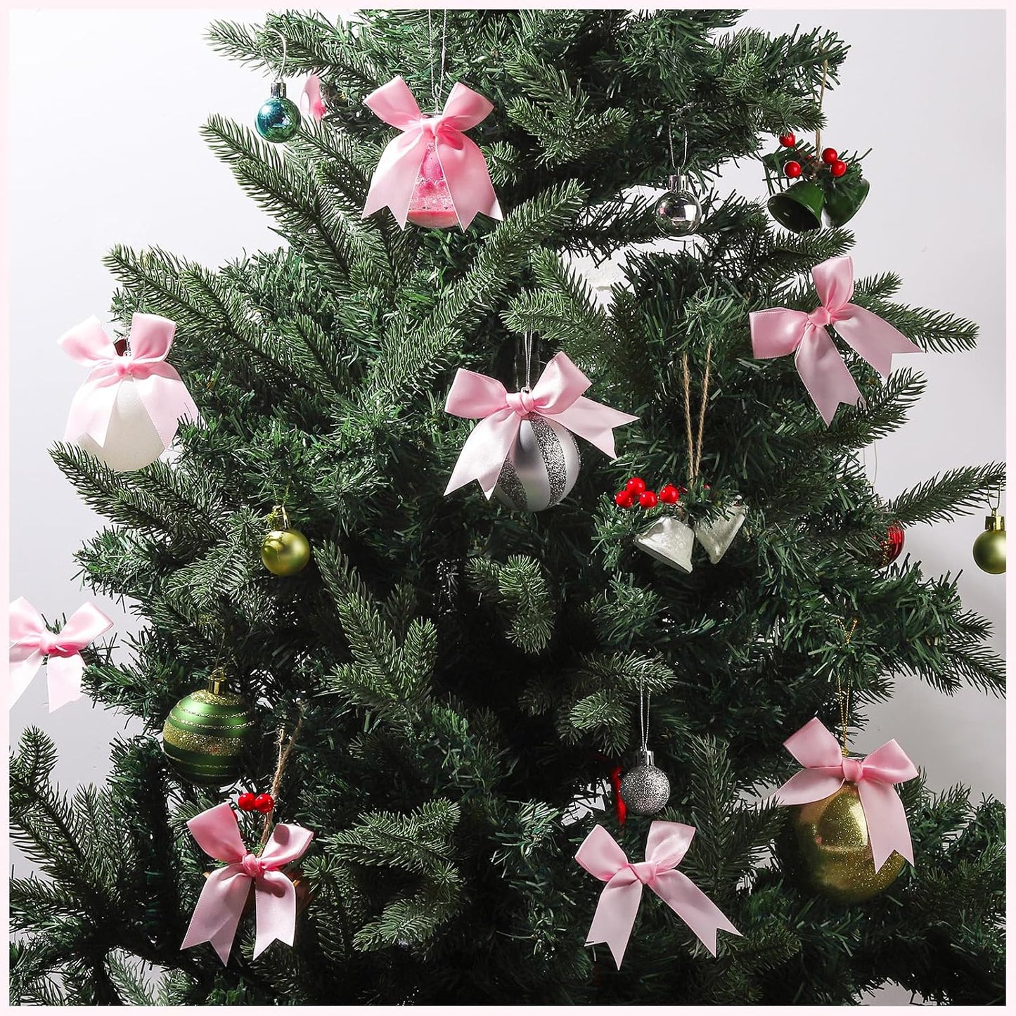 YGDZ Pink Bows, Satin Self Adhesive Pink Ribbon Bows for Crafts, Baby Pink Bow with Double-Sided Tape, Small Bows for Gift Wrapping, Wedding Decor, Party Favors