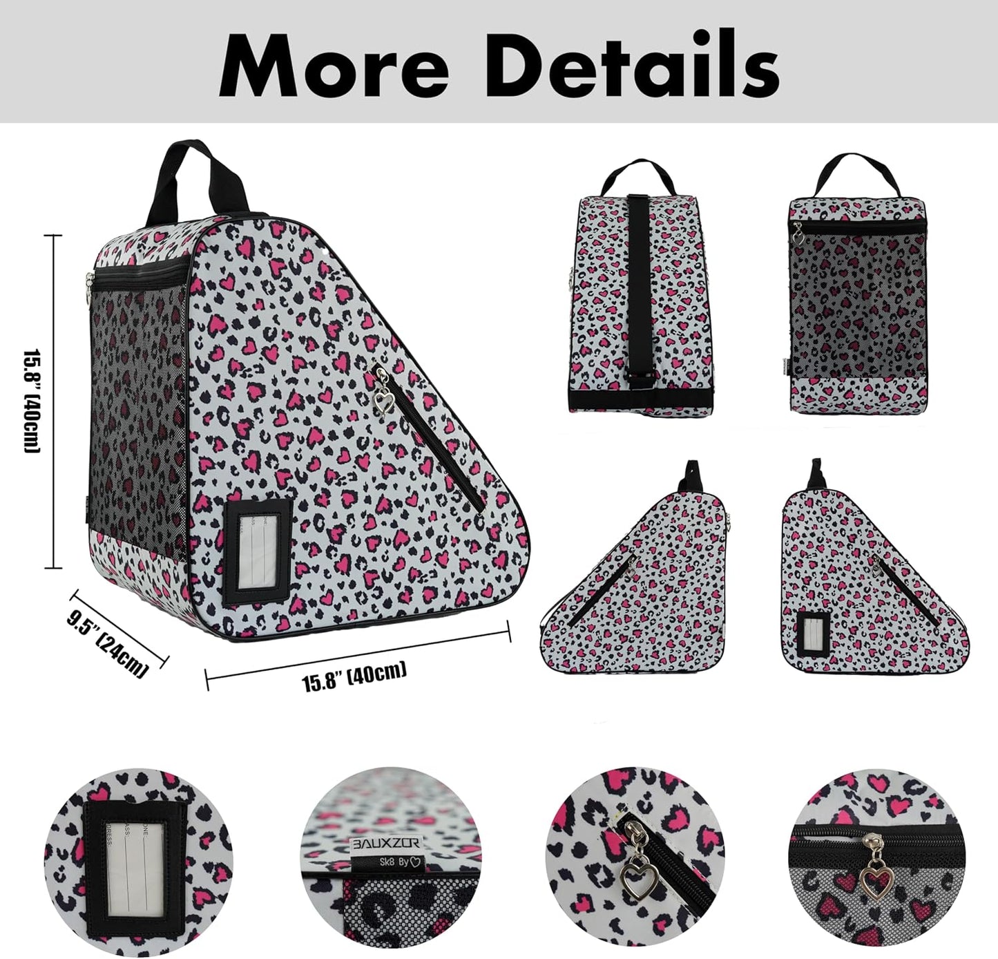 Skate Bags for Roller Skates, Ice Skates, Quad Skates, Inline Skates, Rollerblades, Figure Skates, Skate Accessories for Kids and Adults