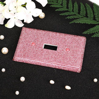 Pink Shiny Rhinestones Wall Plate Cover Bling Light Switch Cover Plate Shiny Pink Rhinestones Wall Plates Outlet Covers Light Switch Decorative Covers