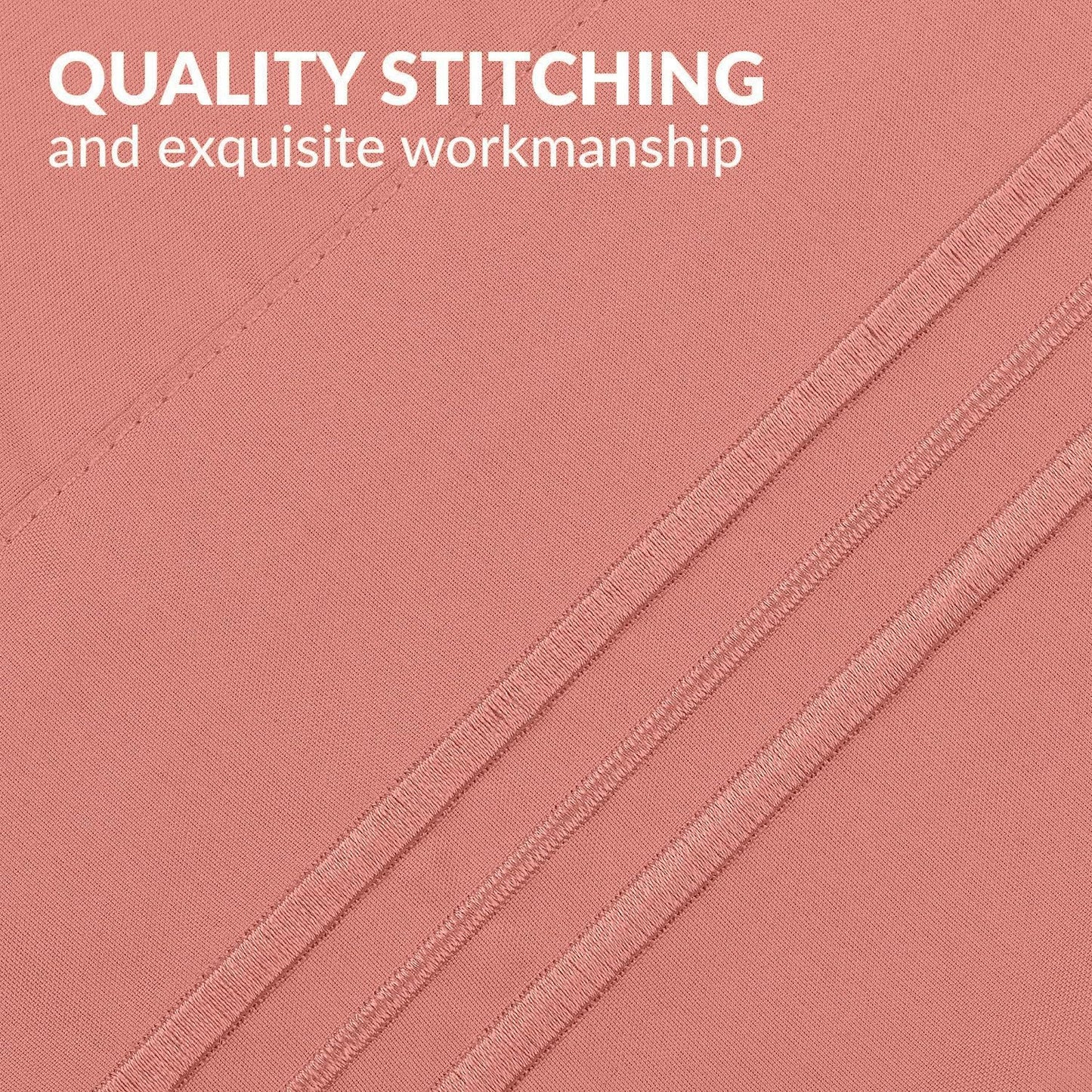 Mellanni Pillow Cases - Luxury, Extra Soft | Cooling Pillow Covers - 2 PC Iconic Collection Pillowcases - Envelope Closure(Standard/Queen 20" x 30", Coral)
