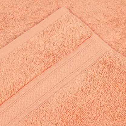 Superior Cotton 3-Piece Towel Set, Zero Twist, Quick Dry, Home Essentials, Shower, Spa, Luxury Plush Soft Absorbent Towels, Includes 1 Bath, 1 Hand, 1 Washcloth/Face Towel, Solid, Peach