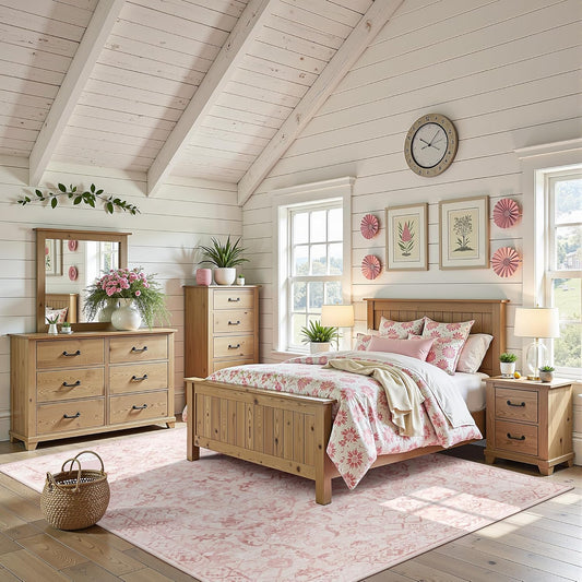 Pink Area Rugs 5x7 Rugs for Living Room, Machine Washable Rugs for Bedroom, Distressed Vintage Living Room Rug, Rug Non Slip Carpet Area Rug for Dining Room Office