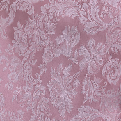 Ultimate Textile Miranda 60 x 120-Inch Rectangular Damask Tablecloth English Rose Pink