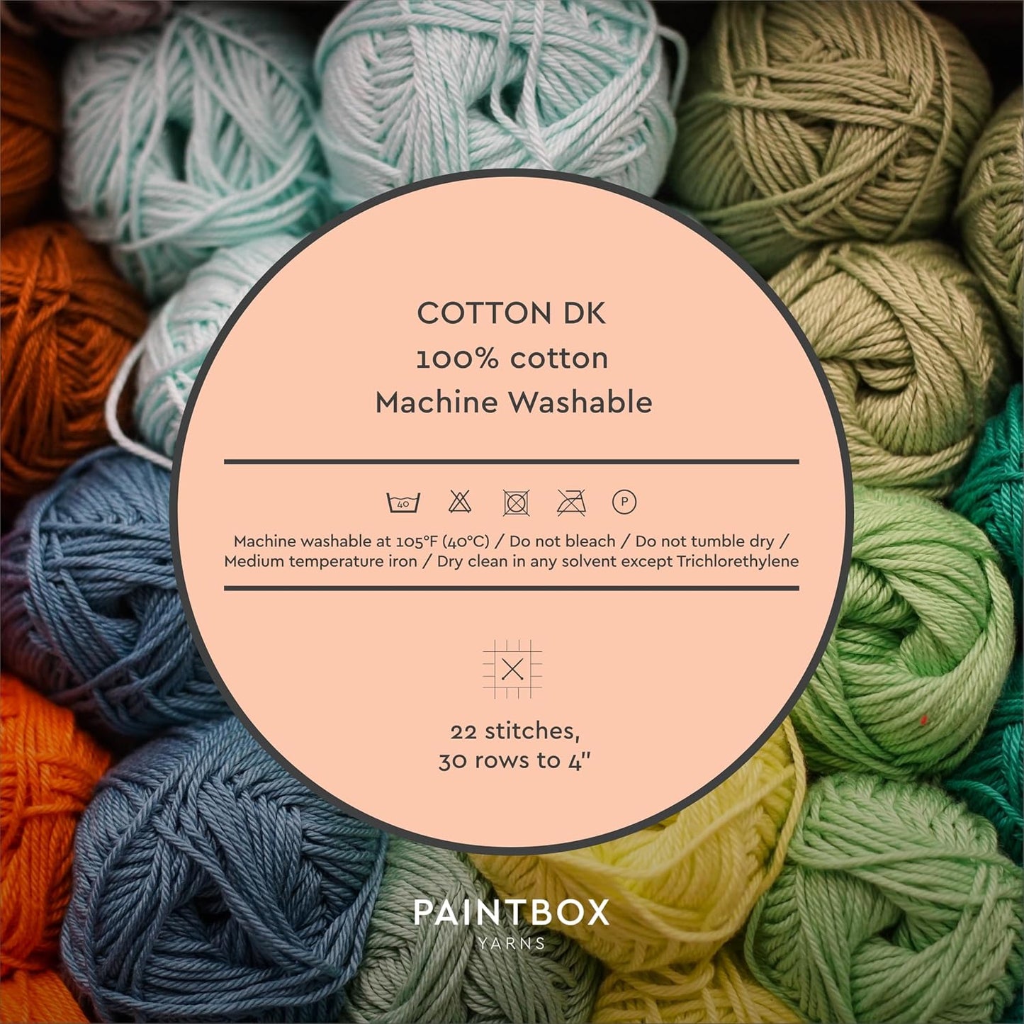 Paintbox Yarns 100% Cotton DK Yarn 1.76oz (50g), 137 Yards (125m) - Peach Orange Wool for Crochet, Knitting - Soft, Lightweight Double Knit Yarn for Clothes