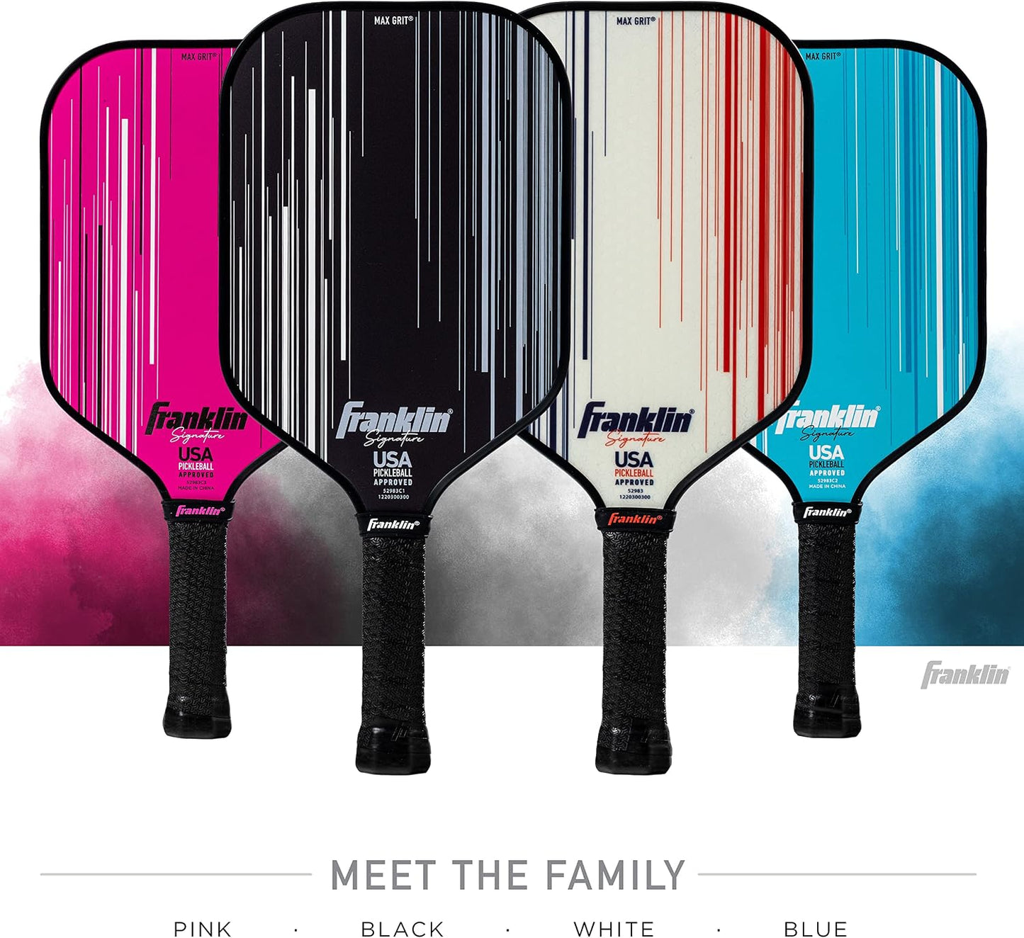 Franklin Sports Pro Pickleball Paddles - Signature Series Pro Pickleball Paddle with MaxGrit Surface - USA Pickleball (USAPA) Approved Tournament Pickleball Paddles - 13mm + 16mm Polypropylene Cores