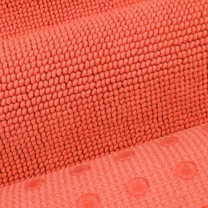 Cotton Paradise 100% Cotton Turkish Bathmat Rug, Soft Absorbent Quick Dry Non Slip, 17x24 Bathmat Rug, Coral
