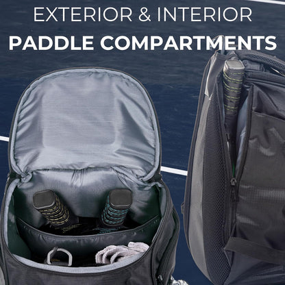 Athletico 35L Pickleball Backpack - Pickleball Bags for Men or Women Includes Pickleball Ball Holder