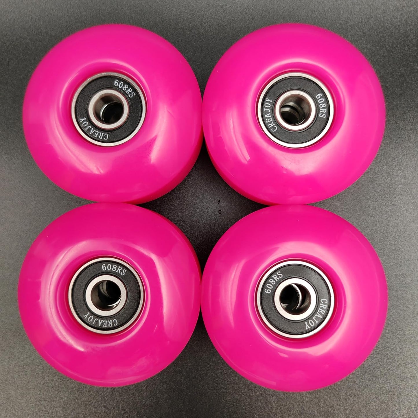 Skateboard Wheels 52mm 95A Set of 4 with Bearings