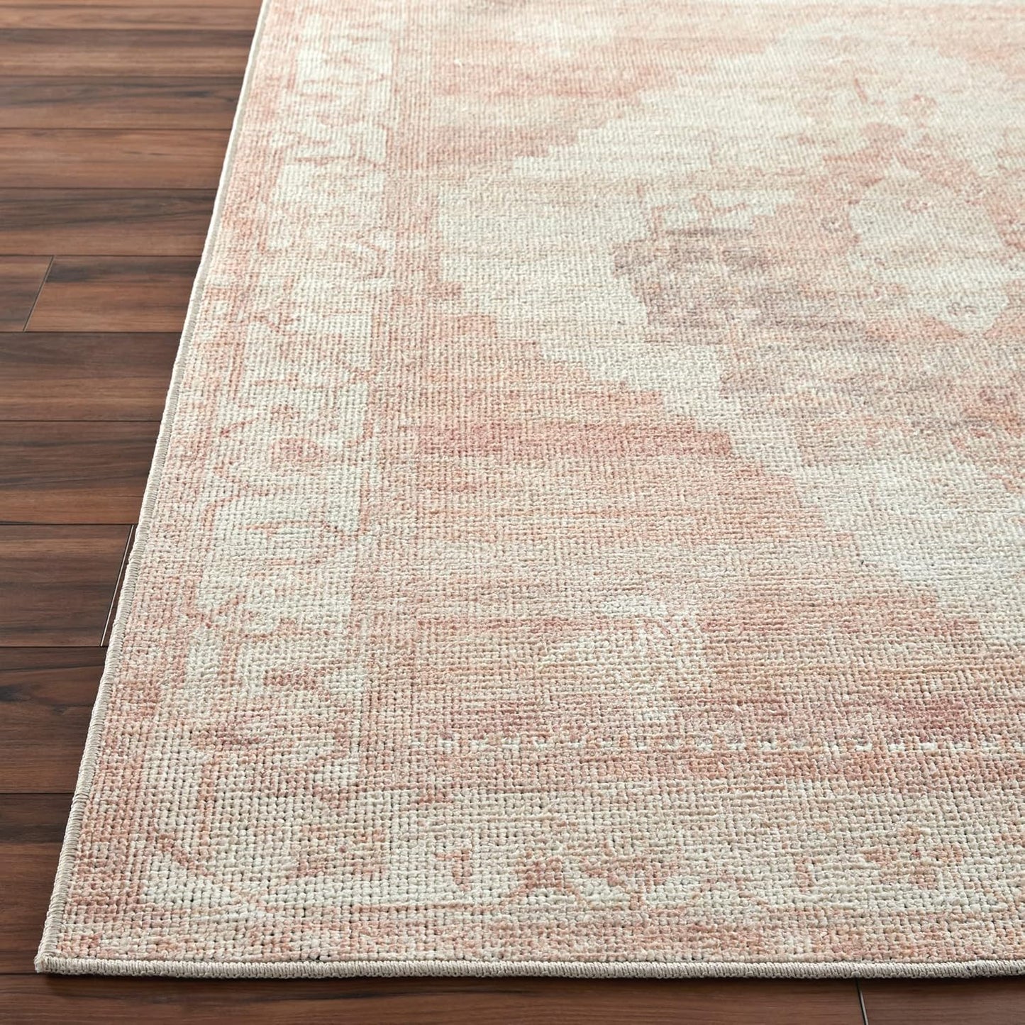 Livabliss x Becki Owens Luca Vintage Area Rug, 3'11" x 5'7", Dusty Pink, (4' x 6')