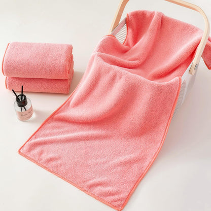 Lumimi Towel Set of 6 Very Soft Microfiber 3 Bath and 3 Hand Towels Quick Dry Light Weight for Bathroom Gym Salon, 6 Pack Pink Red