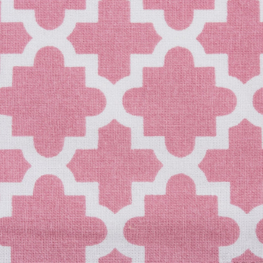 DII Lattice Tabletop Collection, Tablecloth, 60x104, Rose Pink