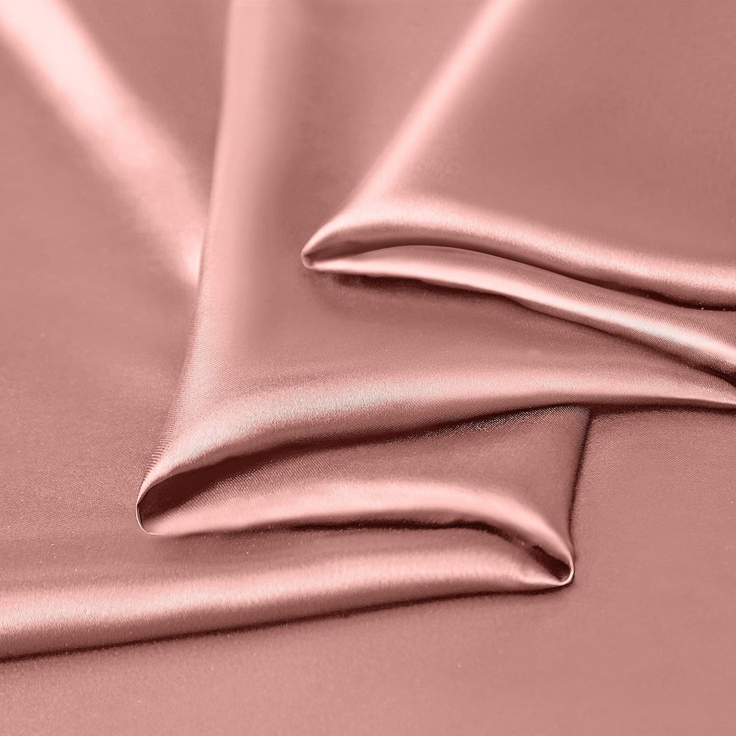Manyshofu Satin Queen Sheets Set 4 Piece - Soft Silky Satin Sheets Set, Rose Gold Satin Bed Sheets Cooling & Luxury Bedding Sheet Set(1 Fitted Sheet, 1 Flat Sheet, 2 Pillow Cases)